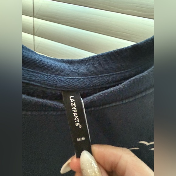 LAZYPANTS PREMIUM LUXE SCUBA CREWNECK SWEATSHIRT IN DARK BLUE SZ M - Picture 5 of 8